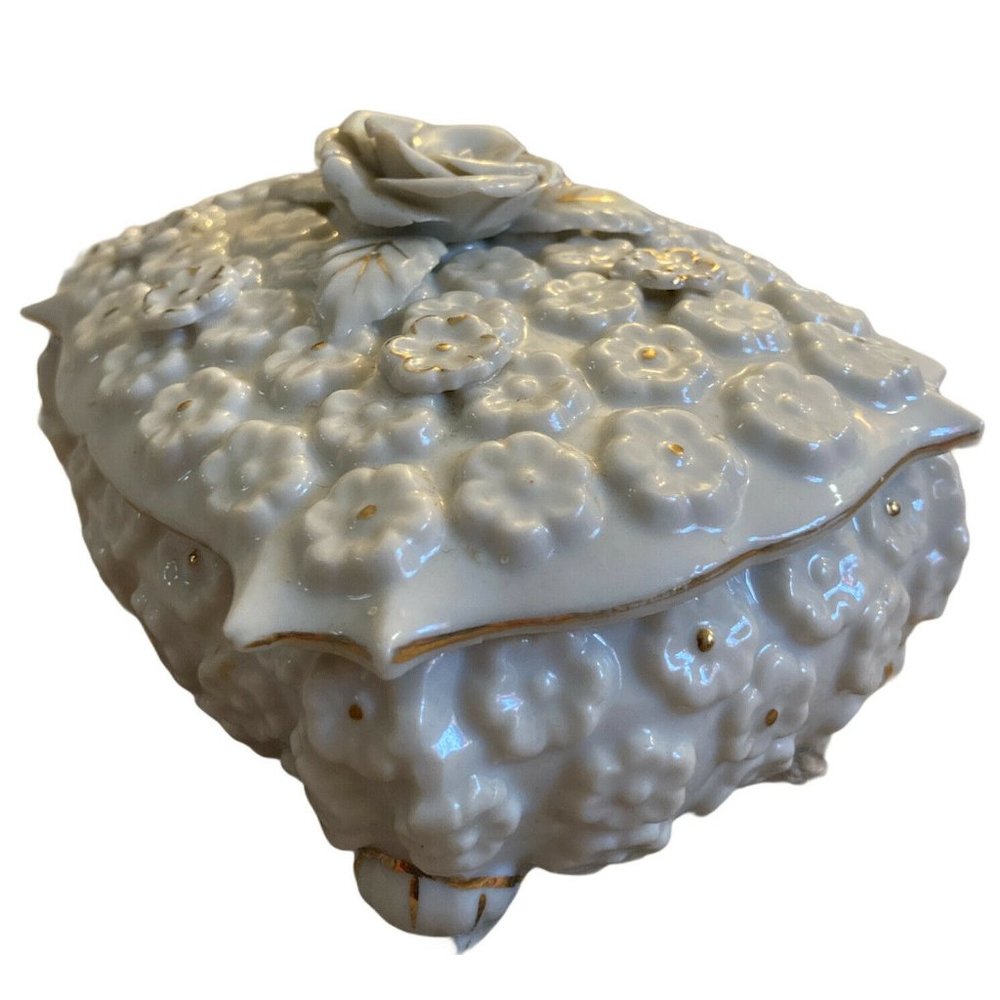 Lefton 3 Piece Trinket Box Set,  Numbered